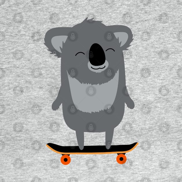 Koala skateboarding by hyperactive